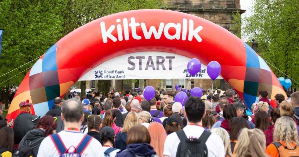 Kilt Walk Start line